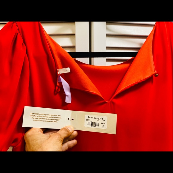 Bright orange summer dress - Picture 4 of 7